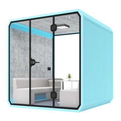 Elevate Your Workspace with the Premium Model XL Blue Office Booth