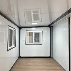 White Colour Prefabricated Expandable Container House With Aluminium Door